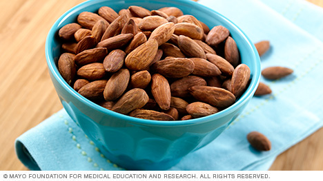 Almonds in a bowl