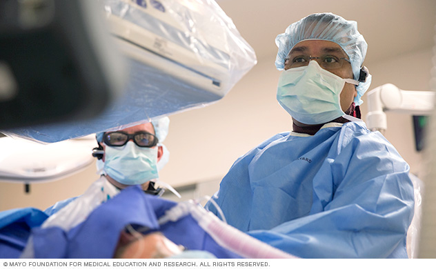 Mayo Clinic experts in the electrophysiology lab