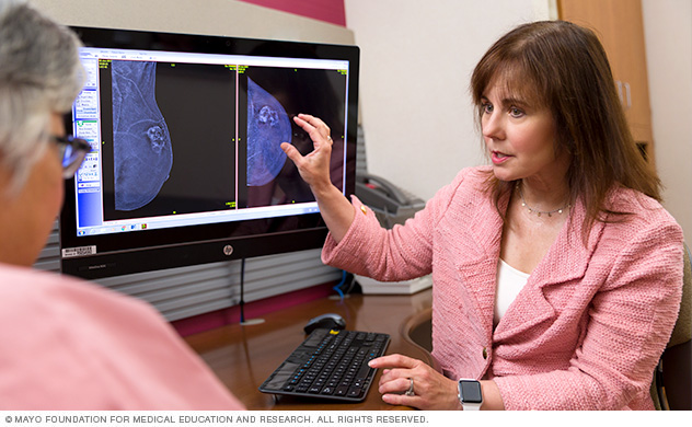 A doctor explaining results to a patient