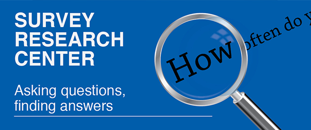 Mayo Clinic Survey Research Center banner with magnifying glass reads, "Asking questions, finding answers."