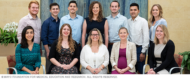 Dr. Fairweather's lab staff at Mayo Clinic