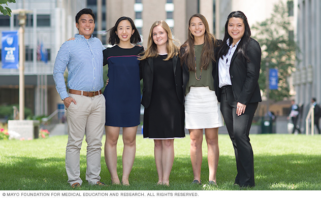 Past Summer Undergraduate Program students at Mayo Clinic