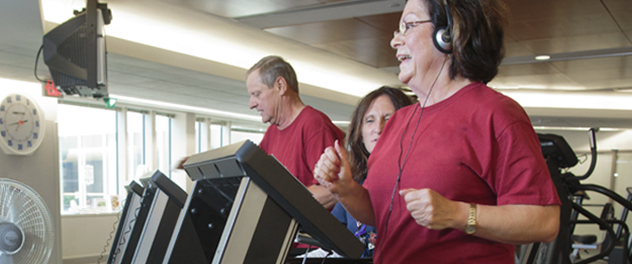 Woman on treadmill