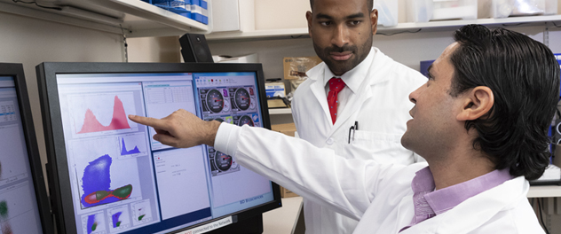 Image of researchers in the Castro Cancer Research and Cellular Therapies Lab