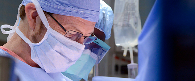 Photograph of a transplant surgeon at Mayo Clinic