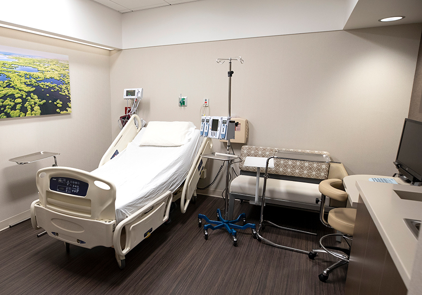 Integrated Clinical Studies Unit infusion room