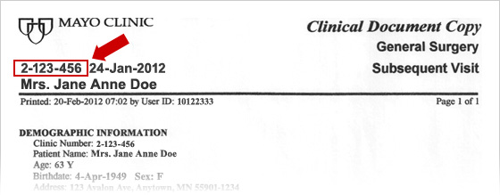 Image of Form: Authorization for Mayo Clinic to Disclose Protected Health Information